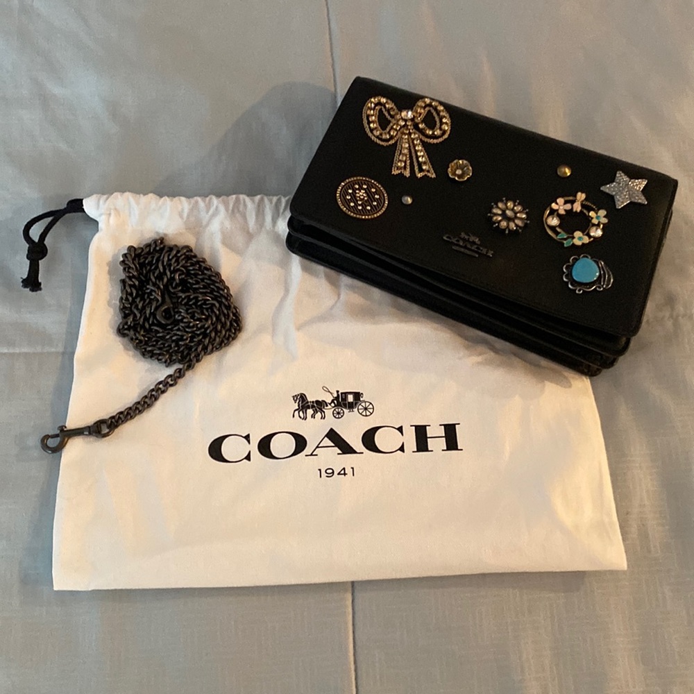 Coach clutch/convertible shoulder bag- used once or twice. Perfect condition.